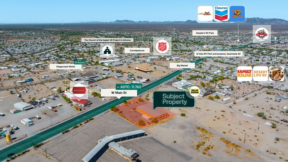 925 W Main St, Quartzsite, AZ à vendre - Aérien - Image 3 de 3