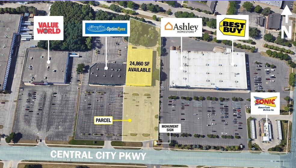 35150 Central City Pky, Westland, MI for lease - Site Plan - Image 3 of 3