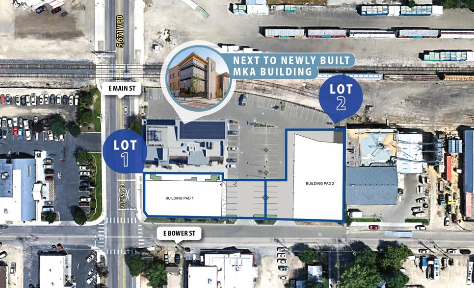 NEC N Main St, Meridian, ID for sale - Aerial - Image 2 of 4