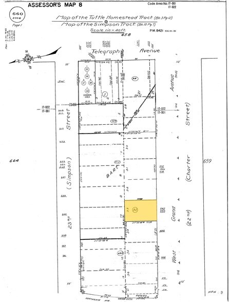 550 W Grand Ave, Oakland, CA à vendre - Plan cadastral - Image 3 de 3
