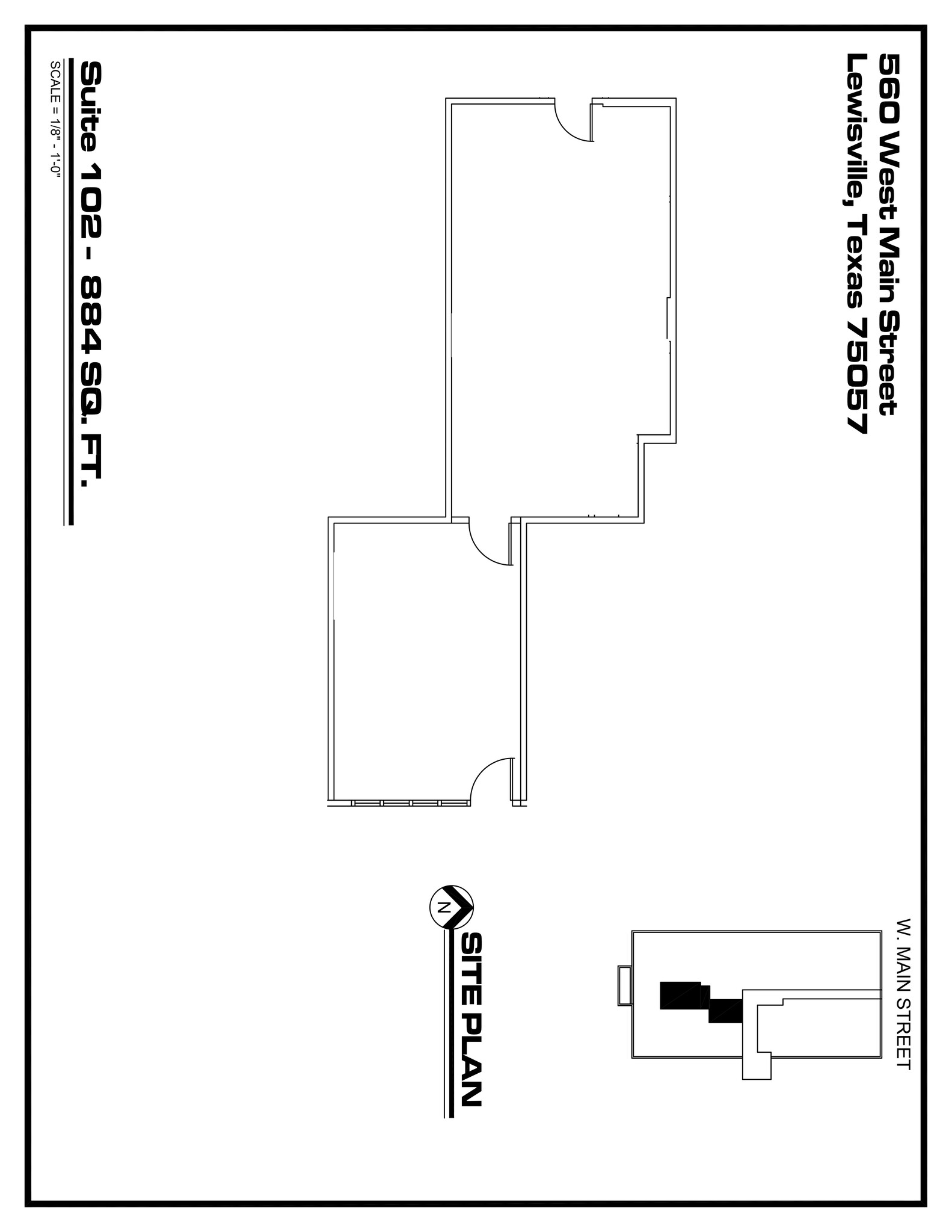 560 W Main St, Lewisville, TX for lease Site Plan- Image 1 of 1