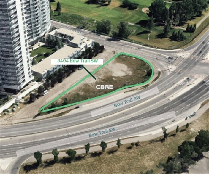 3404 Bow Trl SW, Calgary, AB à vendre - Aérien - Image 2 de 2