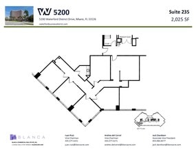 5200 Waterford District Dr, Miami, FL for lease Typical Floor Plan- Image 1 of 1