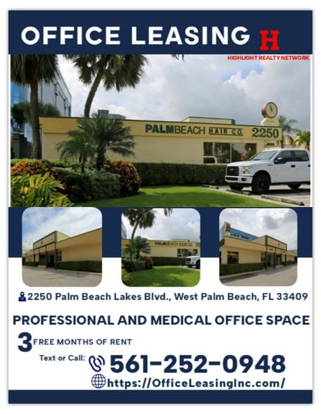 2250 Palm Beach Lakes Blvd, West Palm Beach, FL for lease - Building Photo - Image 2 of 11