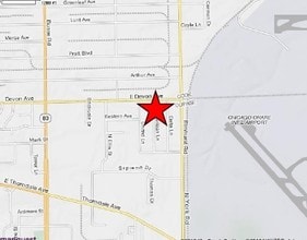 2451-2457 American Ln, Elk Grove Village, IL - AERIAL  map view