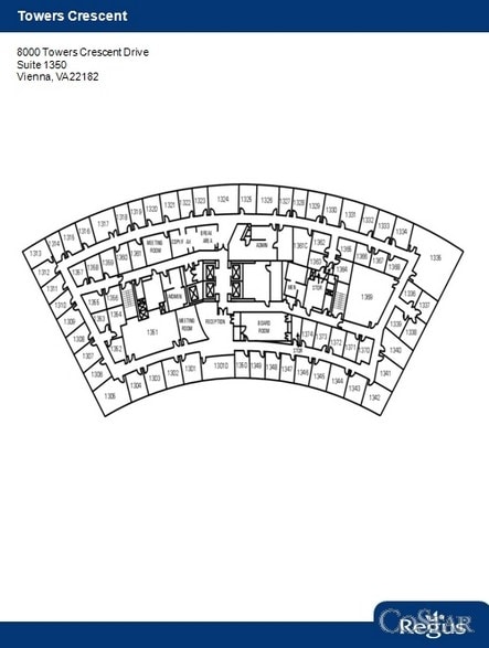 8000 Towers Crescent Dr, Vienna, VA à louer Plan d  tage- Image 1 de 1