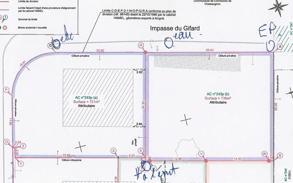 Land in Domloup for sale - Site Plan - Image 2 of 2