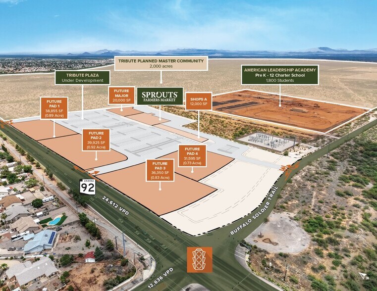 4001 Buffalo Soldier Trail, Sierra Vista, AZ for lease - Site Plan - Image 1 of 4