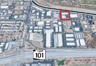 2620 E Rose Garden Ln, Phoenix, AZ - Aerial map view