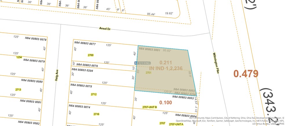 2701 Wilmington Pike, Kettering, OH à vendre - Plan de site - Image 2 de 2