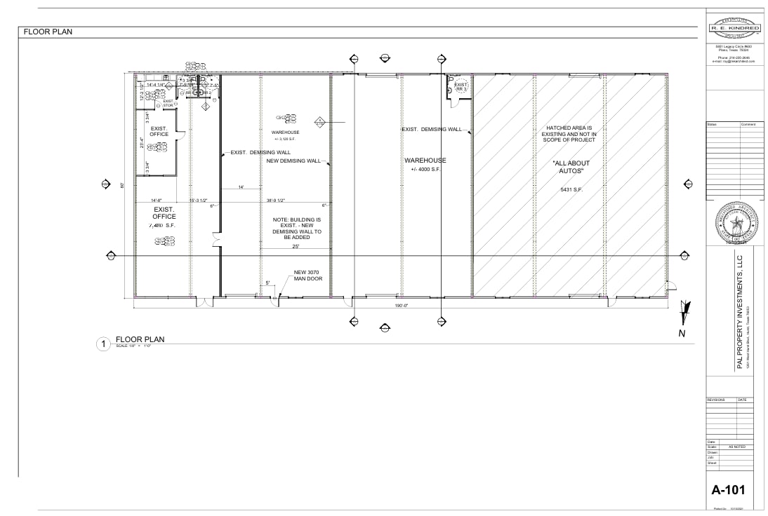 1261 W Hurst Blvd, Hurst, TX for lease Floor Plan- Image 1 of 1