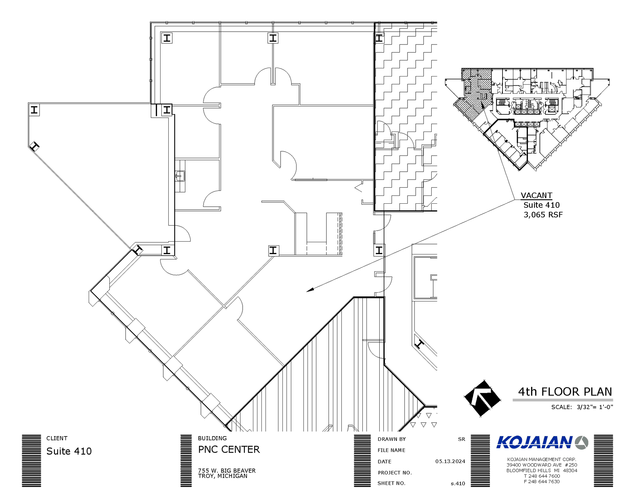 755 W Big Beaver Rd, Troy, MI à louer Plan d  tage- Image 1 de 1