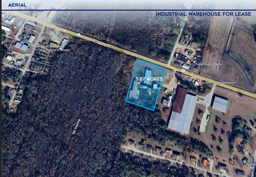 1800 Greeleyville Hwy, Manning, SC à louer - Aérien - Image 3 de 4