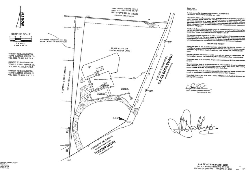 8223-8255 Turner Dr, North Richland Hills, TX for sale - Plat Map - Image 2 of 7