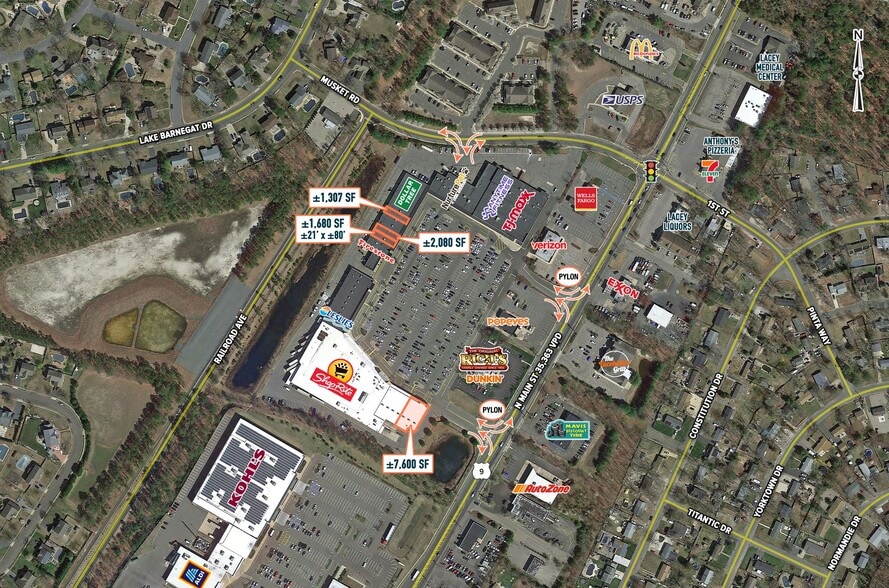 344 US Highway 9, Lanoka Harbor, NJ for lease - Aerial - Image 2 of 11