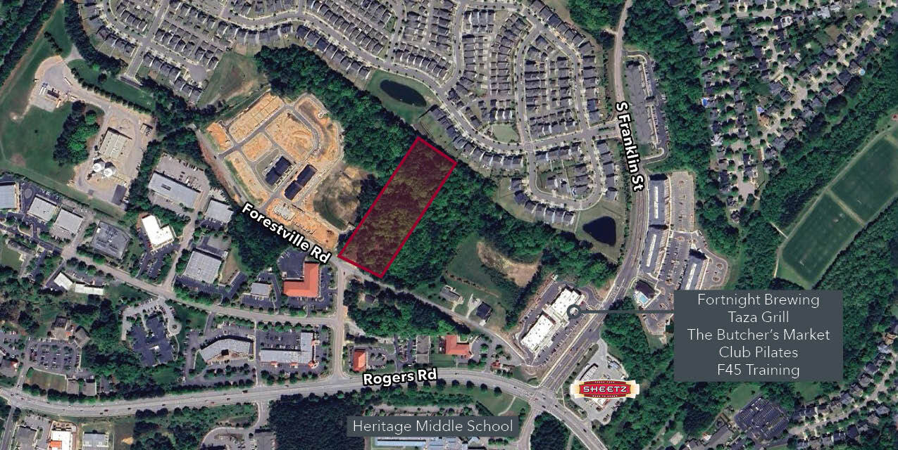 601 Forestville Rd, Wake Forest, NC à vendre Aérien- Image 1 de 3