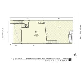 8461 Melrose Ave, West Hollywood, CA à louer Plan d’étage- Image 1 de 1