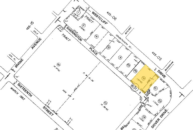 1617 Westcliff Dr, Newport Beach, CA à vendre - Plan cadastral - Image 1 de 1