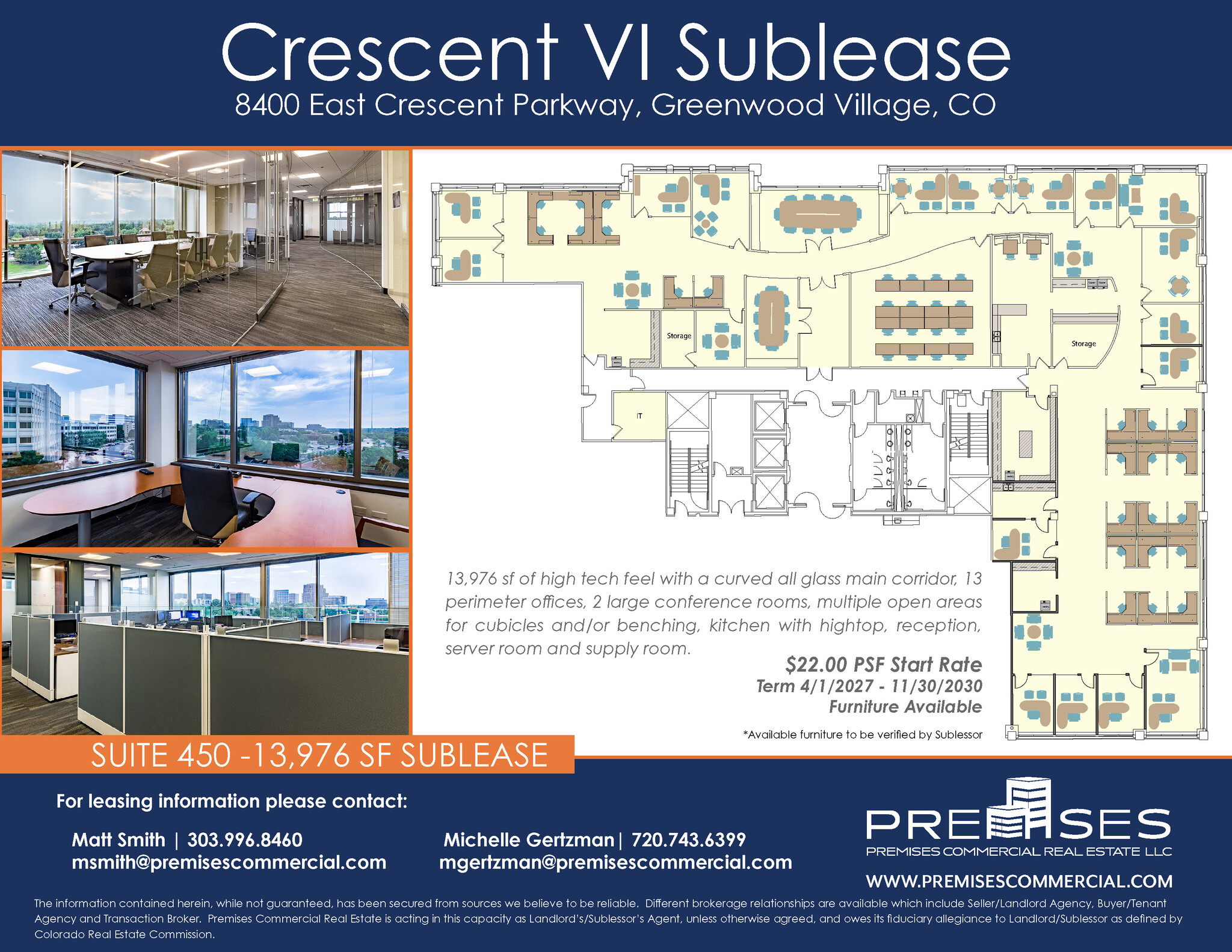 8400 E crescent Pky, Greenwood Village, CO à louer Plan d’étage- Image 1 de 10