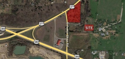 1000 N Potter Shop Rd, Cross Roads, TX - AERIAL  map view - Image1