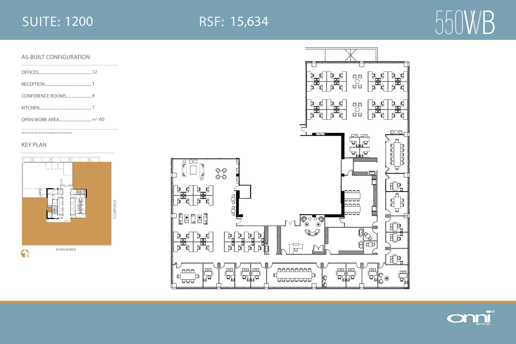 550 W Van Buren St, Chicago, IL for lease Floor Plan- Image 1 of 1