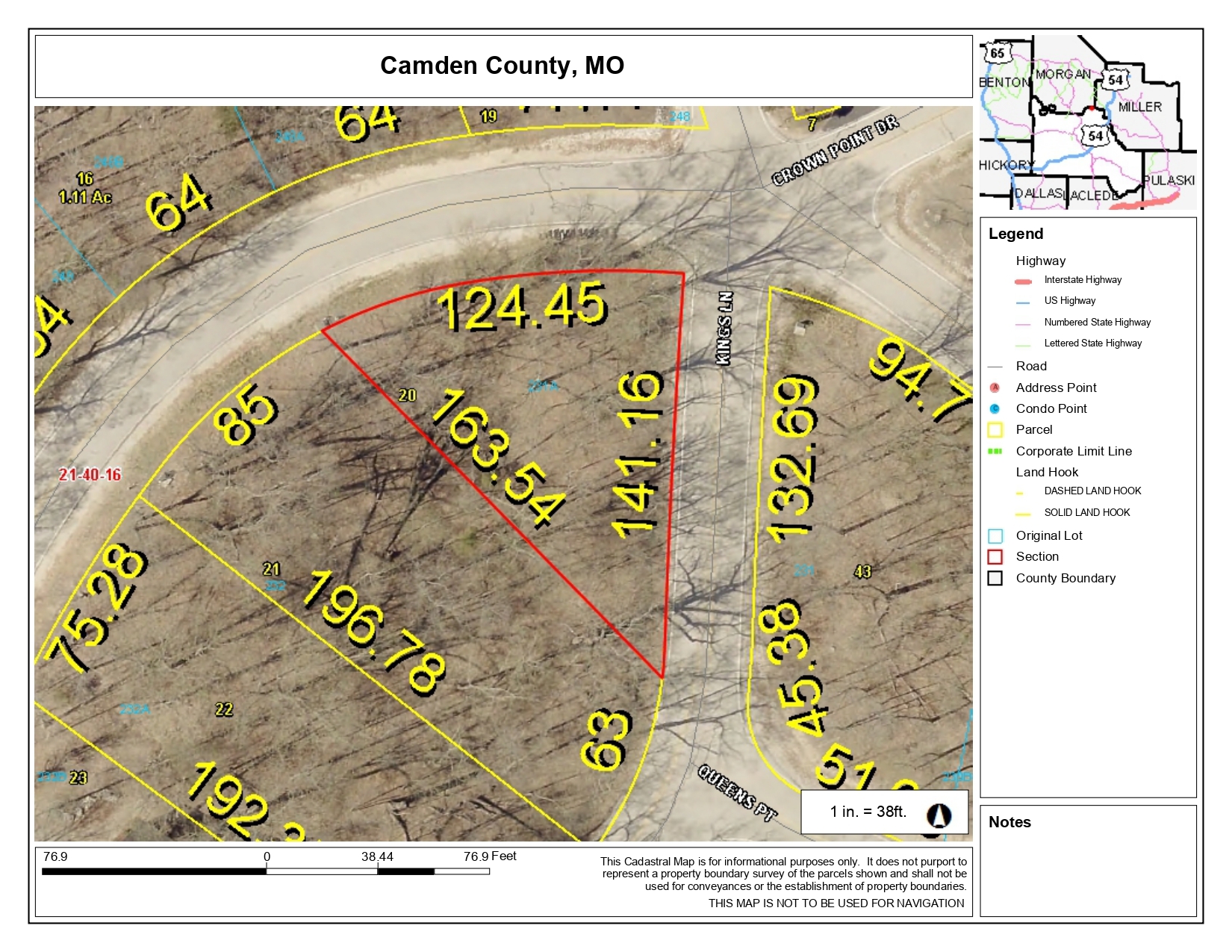 Lot 231A Crown Point Dr, Four Seasons, MO à vendre Plan cadastral- Image 1 de 1