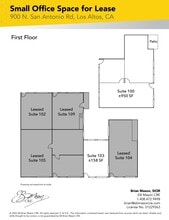 900 N San Antonio Rd, Los Altos, CA à louer Plan d’étage- Image 2 de 2