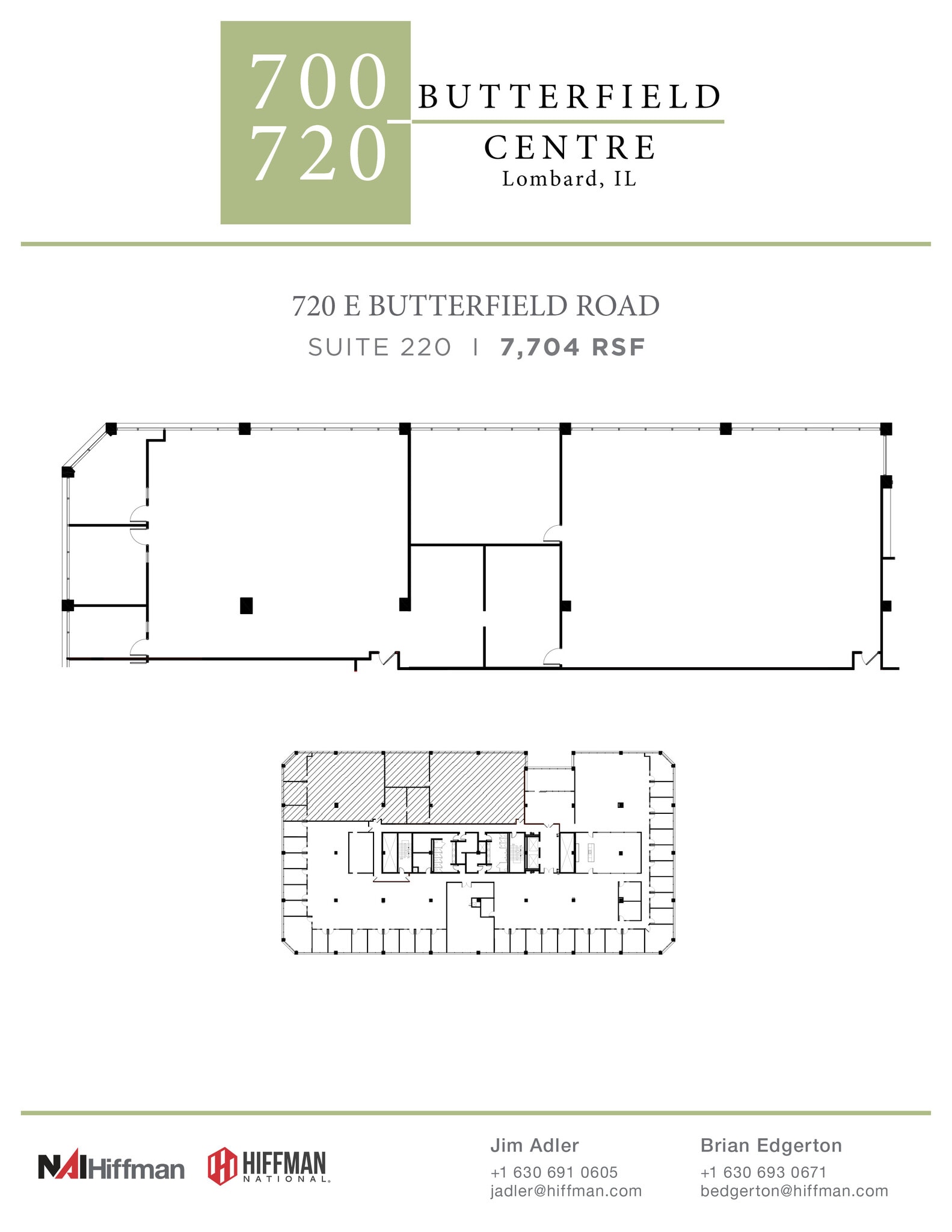 720 E Butterfield Rd, Lombard, IL à louer Plan d’étage- Image 1 de 1