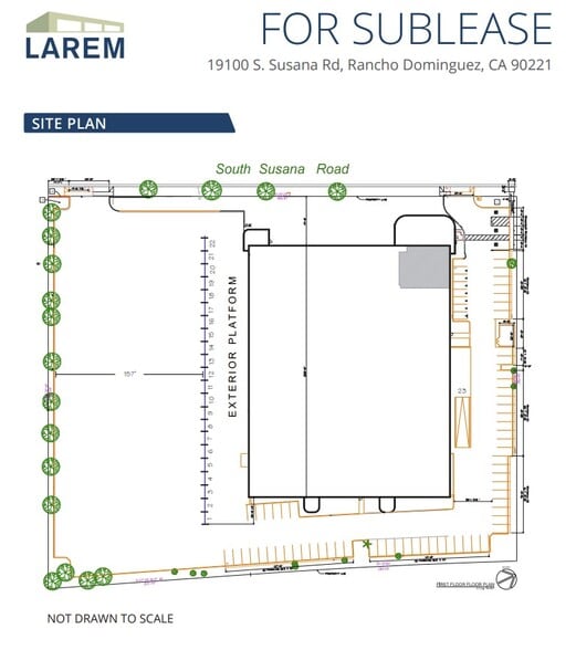 19100 S Susana Rd, East Rancho Dominguez, CA à louer - Plan de site - Image 2 de 2