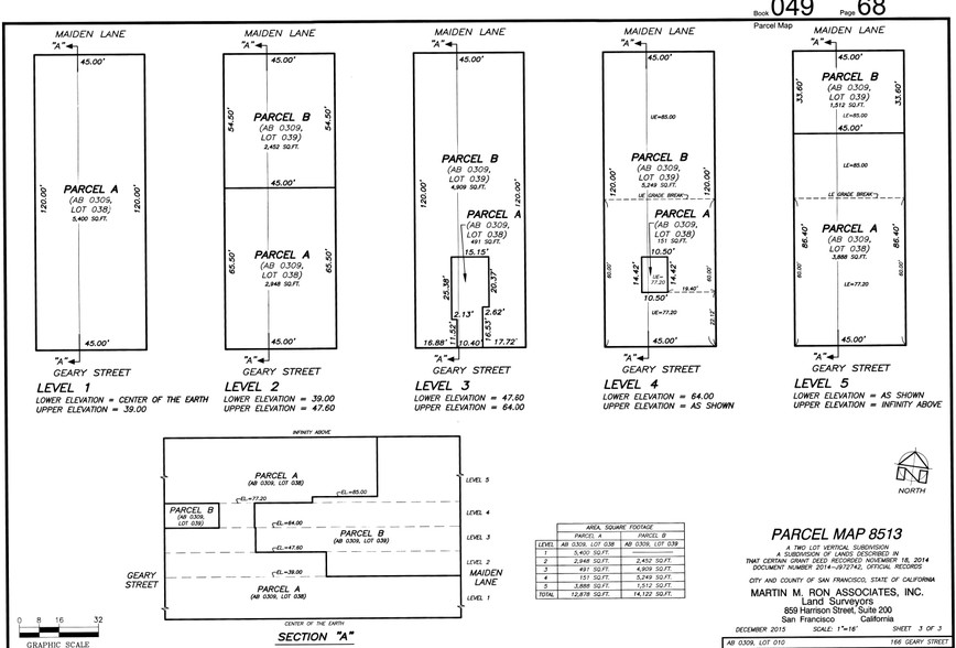 166 Geary St, San Francisco, CA à louer - Plan cadastral - Image 2 de 54