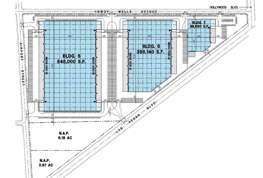 6401 Howdy Wells Ave, Las Vegas, NV for sale - Site Plan - Image 1 of 1