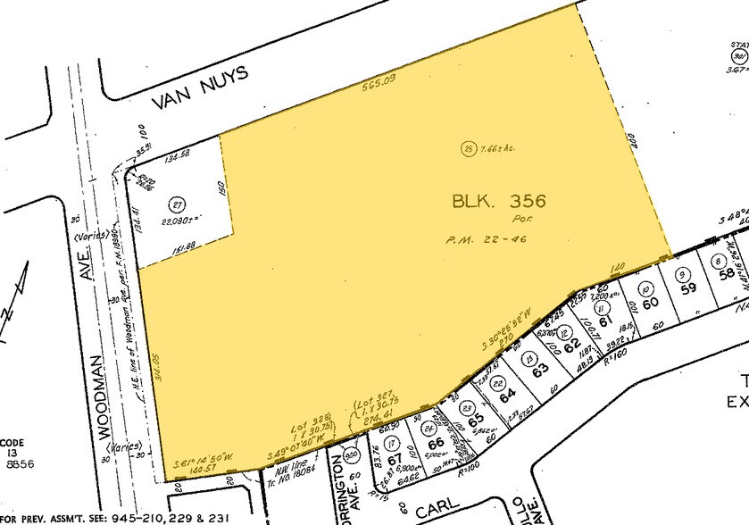 9700-9714 Woodman Ave, Arleta, CA for lease - Plat Map - Image 2 of 3