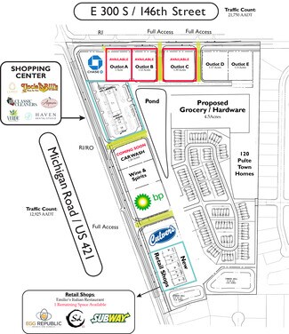 Plus de détails pour 3301 US 421, Zionsville, IN - Commerce de détail à louer