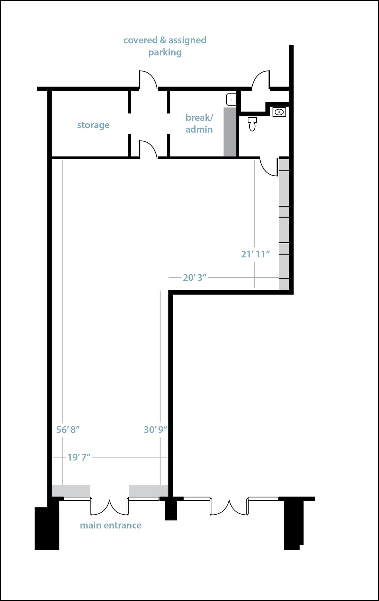 11417 Slide Rd, Lubbock, TX for lease Floor Plan- Image 1 of 6