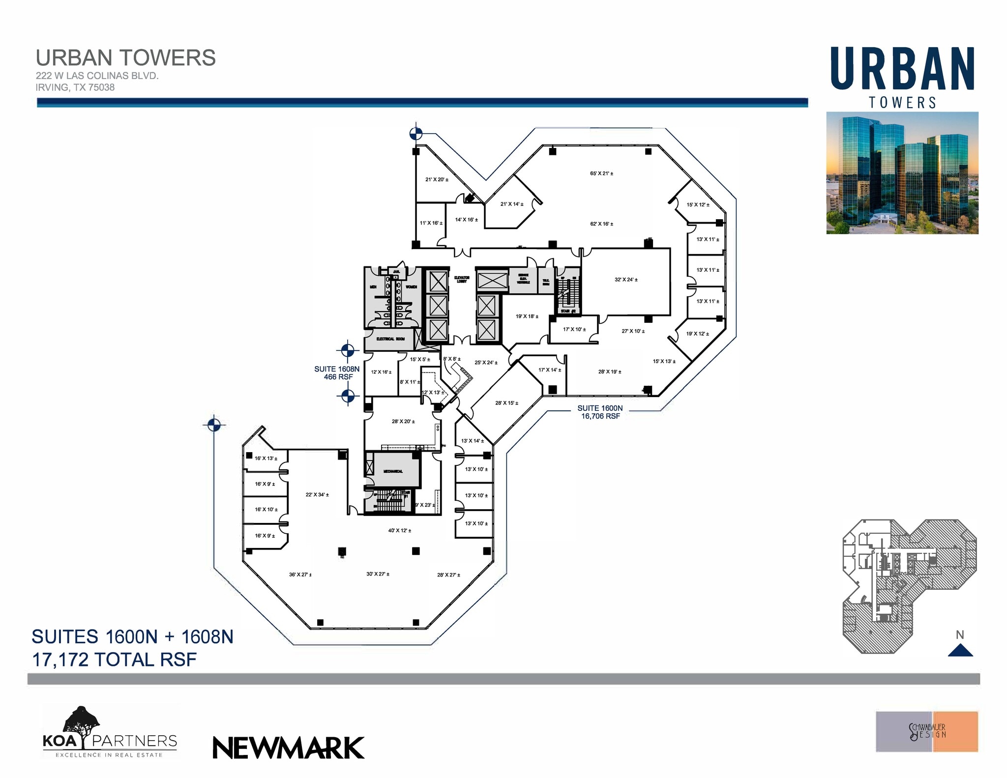 222 W Las Colinas Blvd, Irving, TX à louer Plan d’étage- Image 1 de 1