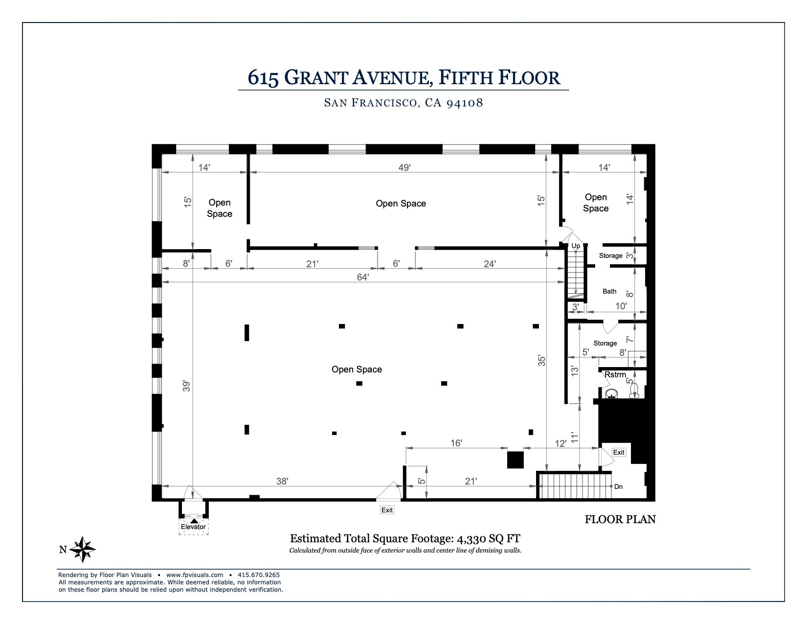 601-625 Grant Ave, San Francisco, CA for lease Floor Plan- Image 1 of 11
