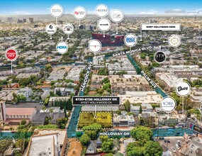 8730-8736 Holloway Dr, West Hollywood, CA - AERIAL map view - Image1