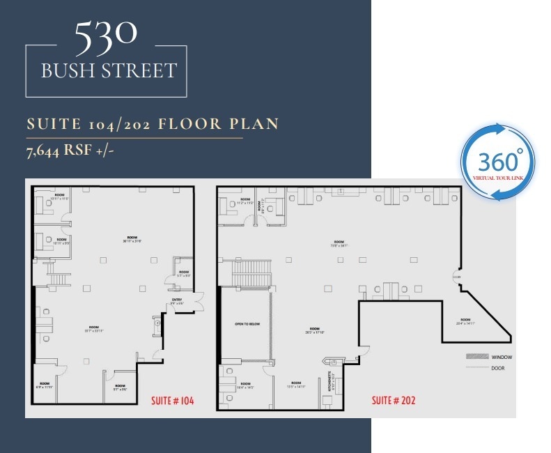530 Bush St, San Francisco, CA à louer Plan d’étage- Image 1 de 1