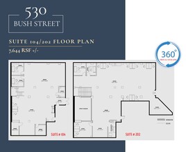 530 Bush St, San Francisco, CA à louer Plan d’étage- Image 1 de 1