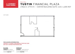 17852 E 17th St, Tustin, CA à louer Plan d’étage- Image 1 de 1