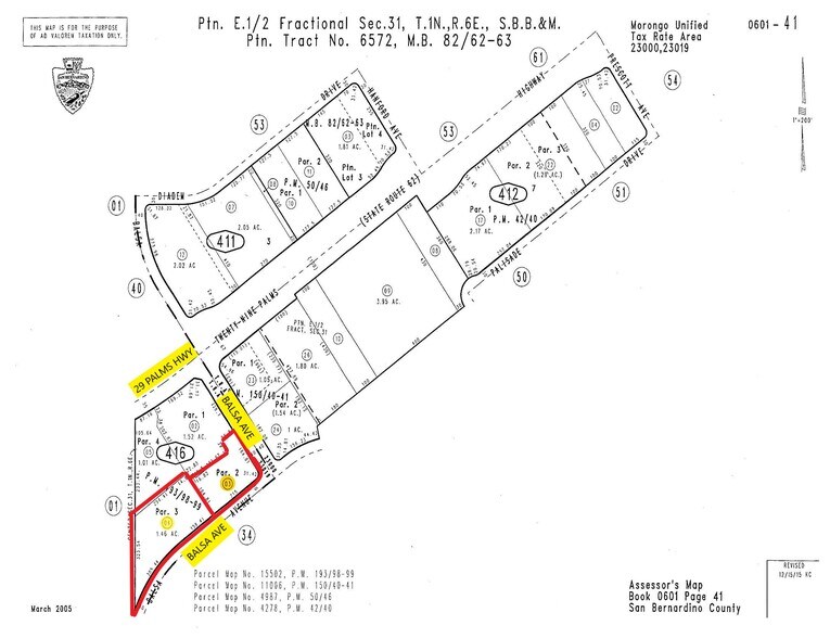 29 Palms Hwy (Hwy 62) & Balsa ave, Yucca Valley, CA à louer - Photo du bâtiment - Image 3 de 6