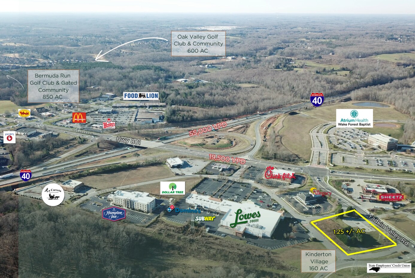 154 Yadkin Valley Rd, Bermuda Run, NC à vendre Aérien- Image 1 de 6