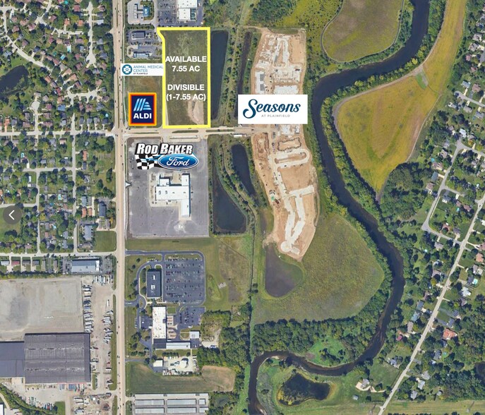 SEC RT 59 & Joseph St, Plainfield, IL à vendre - Aérien - Image 3 de 4