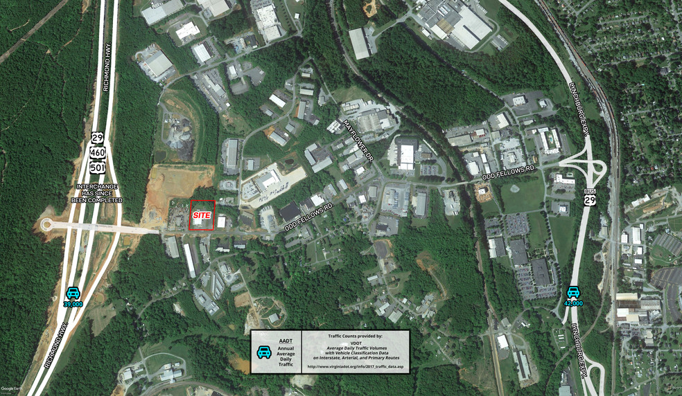 3110 Odd Fellows Rd, Lynchburg, VA for lease - Aerial - Image 2 of 4