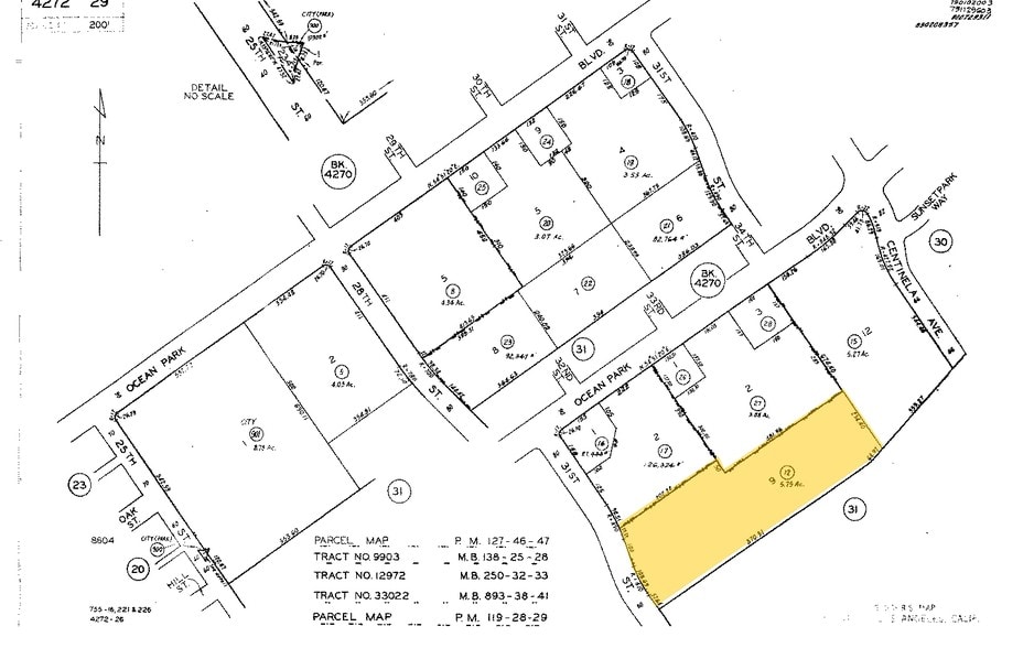 3330 Ocean Park Blvd, Santa Monica, CA for lease - Plat Map - Image 2 of 4
