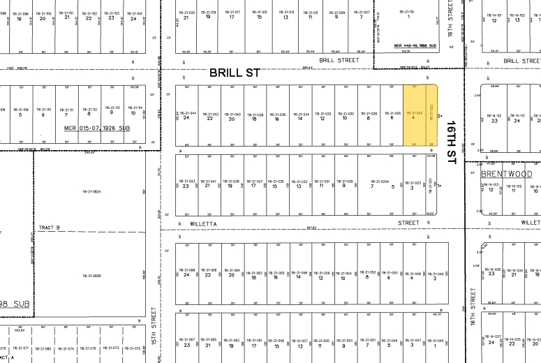 1444 N 16th St, Phoenix, AZ à louer - Plan cadastral - Image 2 de 2