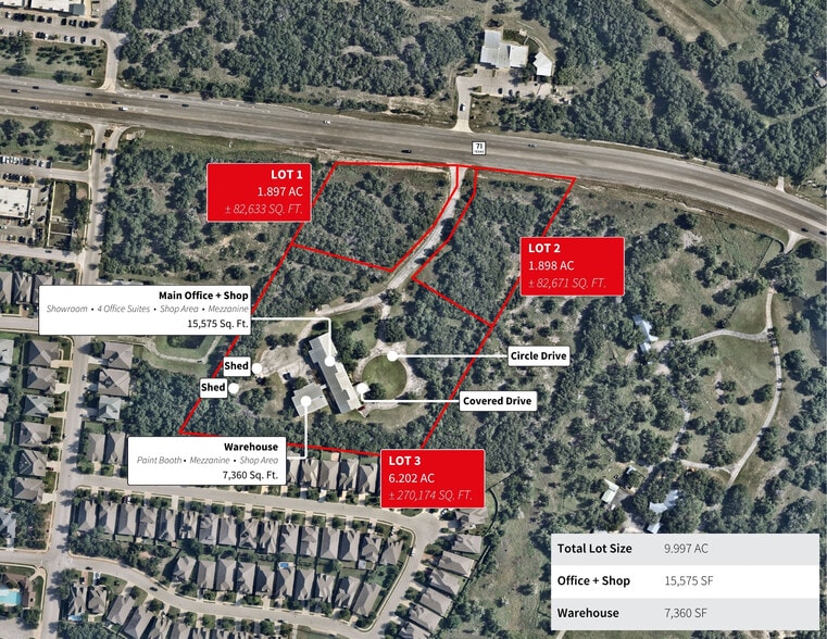 15315 W Highway 71, Austin, TX à vendre - Aérien - Image 2 de 37