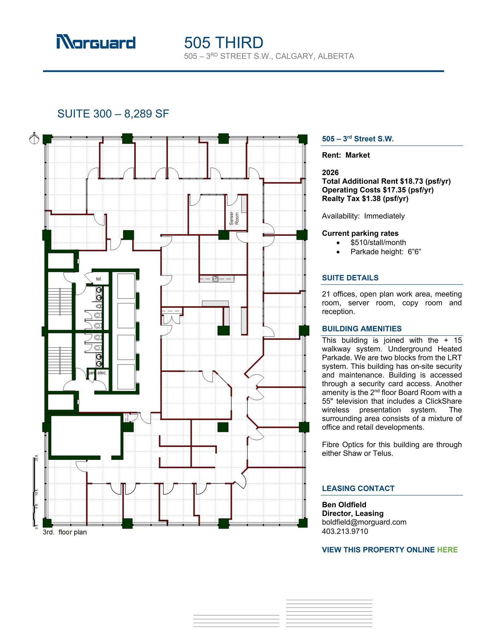 505 3rd St SW, Calgary, AB for lease Site Plan- Image 1 of 1
