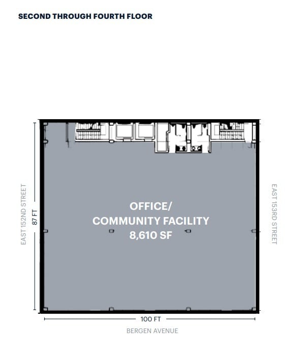 631 Bergen Ave, Bronx, NY à louer Plan d’étage- Image 1 de 1