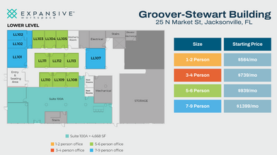 25 N Market St, Jacksonville, FL for lease Floor Plan- Image 1 of 4